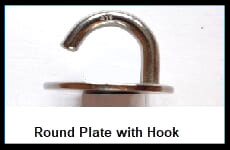 round base plate hook